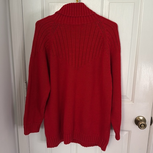Vintage Yarn Works, heavy turtleneck sweater with ribbed hem & sleeves - Picture 7 of 10